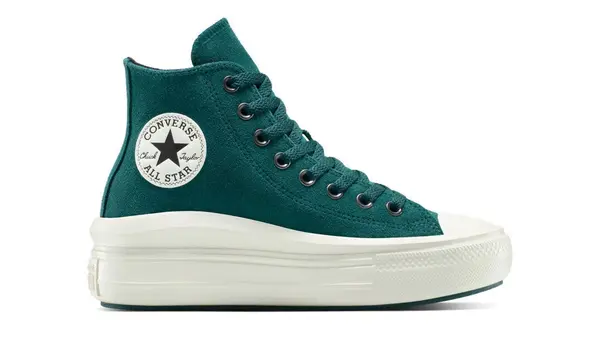 Converse Superge - Converse Chuck Taylor All Star Move Platform Suede Green