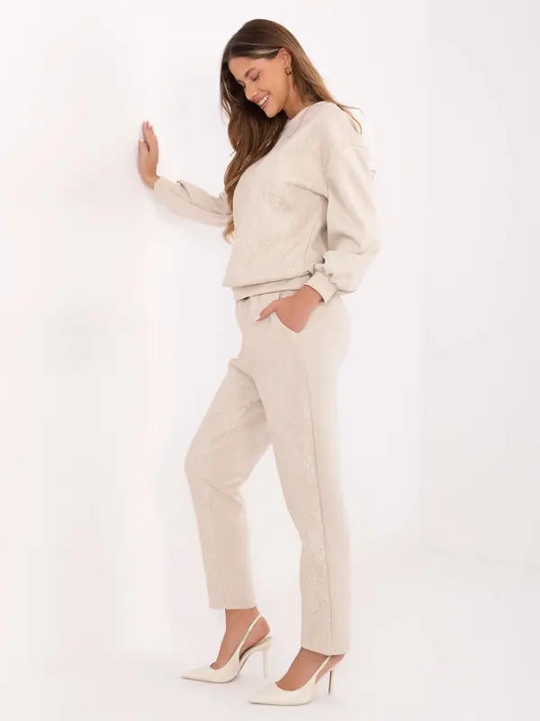 Italy Moda Svetlo bež obleka