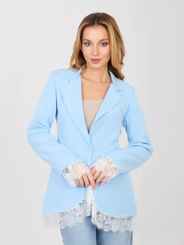 Factory Price Svetlo moder blazer