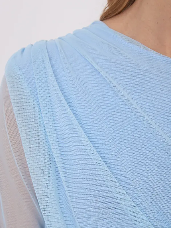 Italy Moda Svetlo modra bluza z dolgimi rokavi