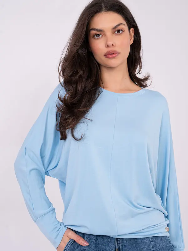 RELEVANCE Svetlo modra bluza z dolgimi rokavi