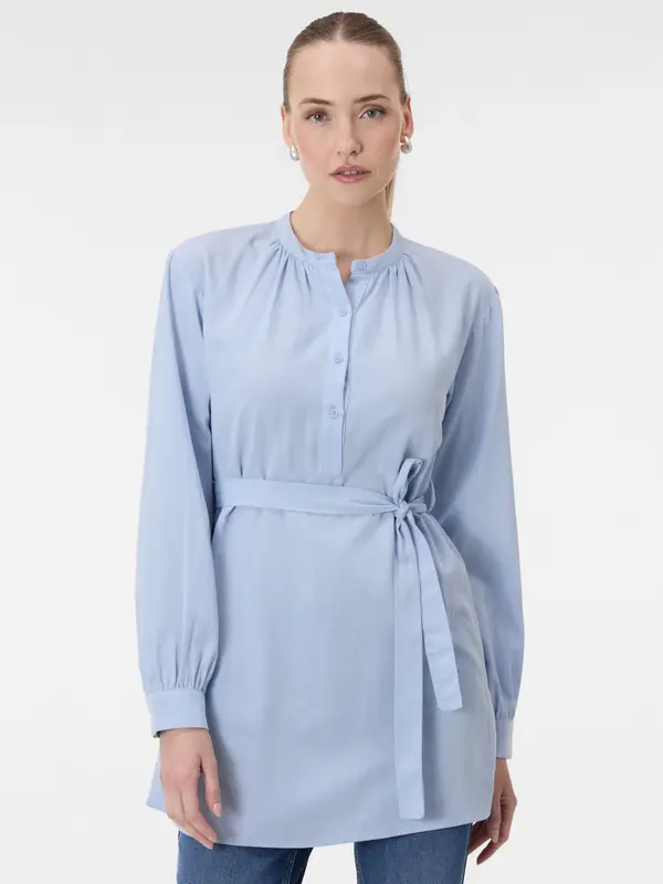 Orsay Svetlo modra bluza z dolgimi rokavi ORSAY