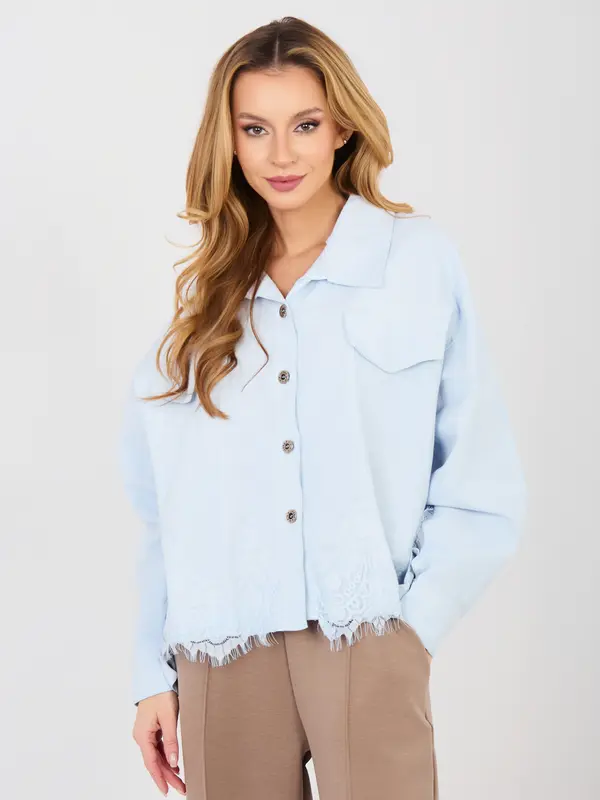 RUE PARIS Svetlo modra jeans jakna