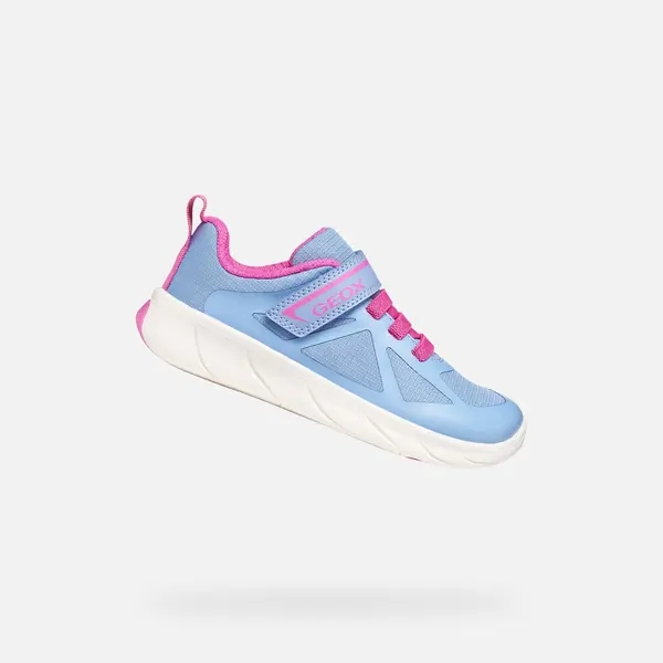GEOX Svetlo modre dekliške superge Geox Foot-run