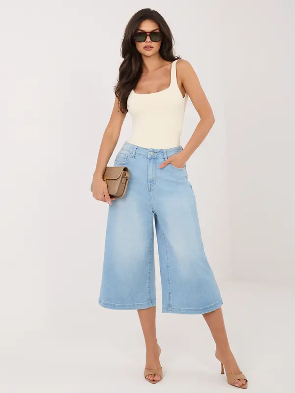 Factory Price Svetlo modre jeans hlače culottes