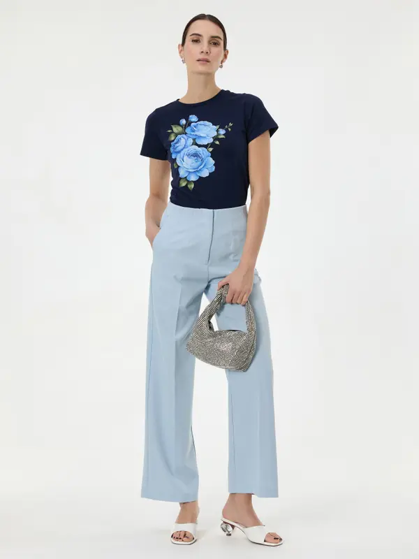 Orsay Svetlo modre ženske hlače ORSAY