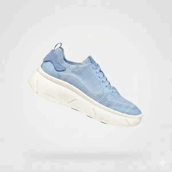 GEOX Svetlo modri ženski športni copati Geox Nebula 2.0 X