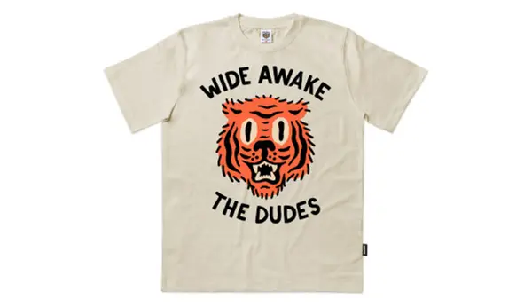 The Dudes Svetlo rjava klasična majica s kratkimi rokavi The Dudes Wide Awake