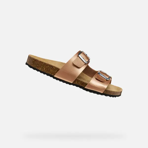 GEOX Svetlo rjavi ženski sandali Geox Brionia