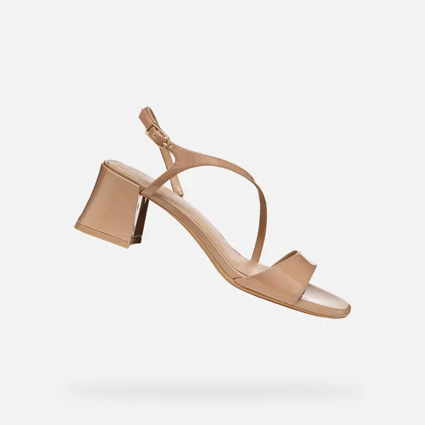 GEOX Svetlo rjavi ženski sandali Geox New Eraklia