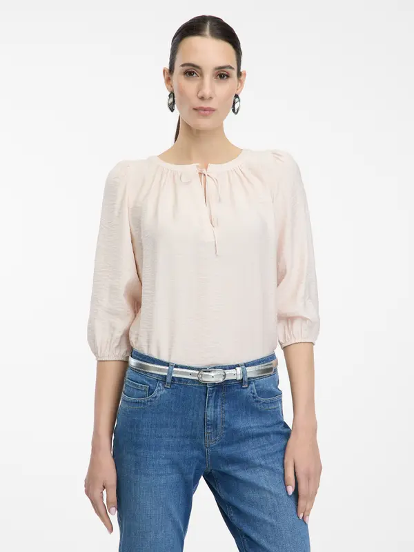 Orsay Svetlo roza bluza s tričetrtinskimi rokavi