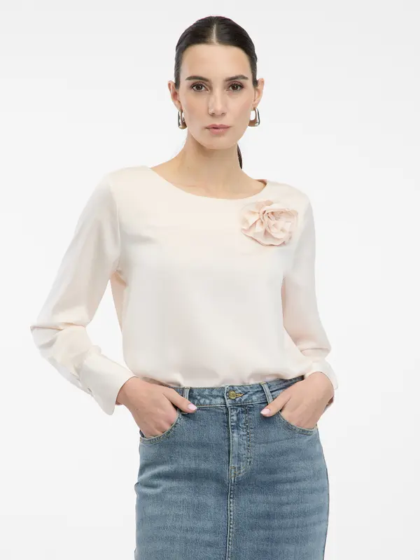 Orsay Svetlo roza bluza z aplikacijo ORSAY