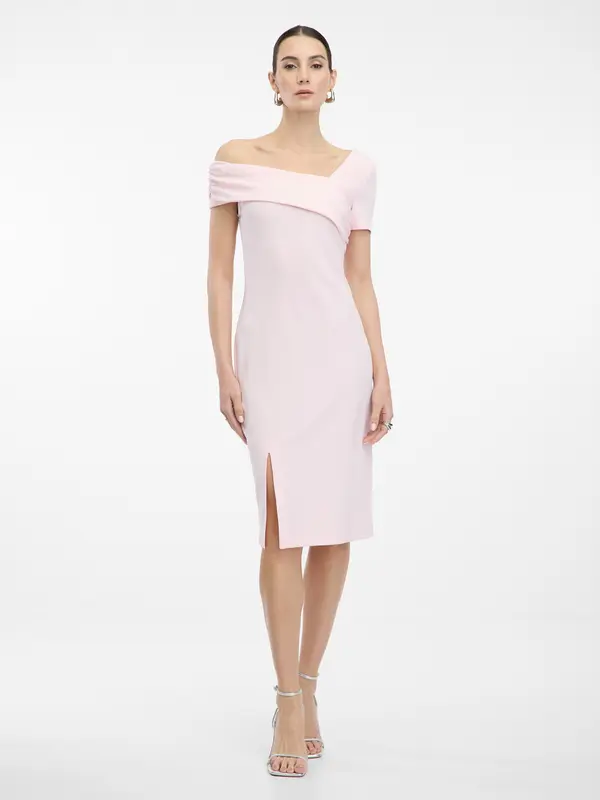 Orsay Svetlo roza oprijeta obleka ORSAY