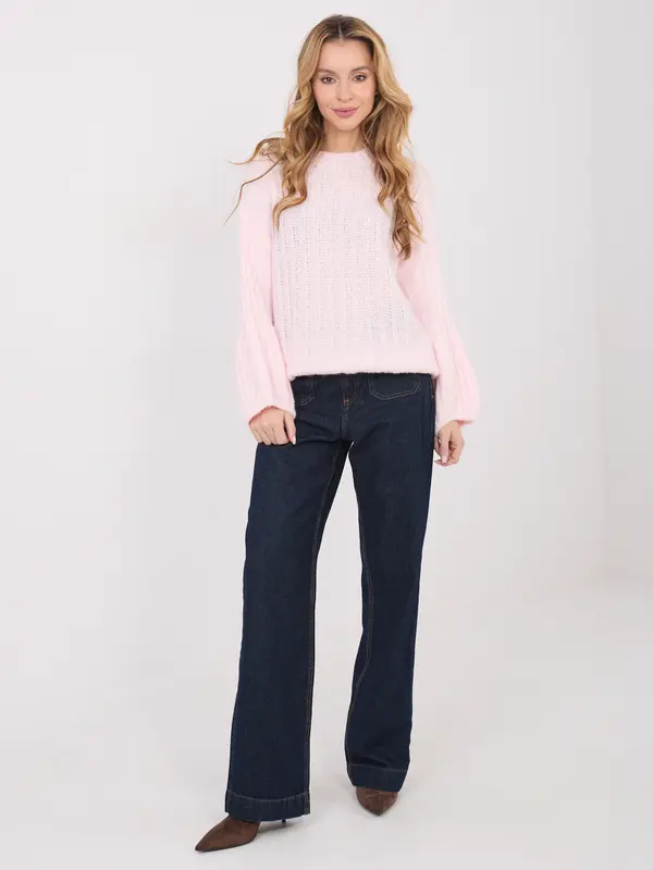 Italy Moda Svetlo roza pulover MI-SW-1215.51