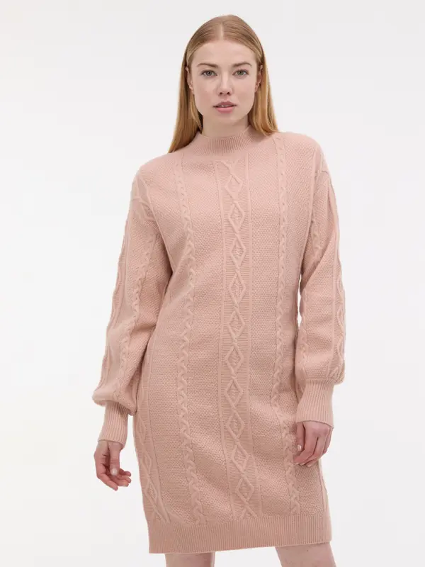 Orsay Svetlo roza pulover obleka ORSAY