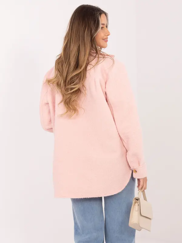 RUE PARIS Svetlo roza srajčna jakna