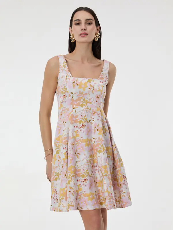 Orsay Svetlo roza vzorčasta ženska obleka ORSAY