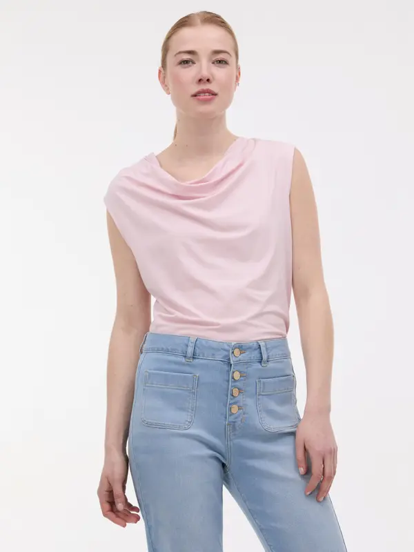 Orsay Svetlo roza ženska majica brez rokavov ORSAY