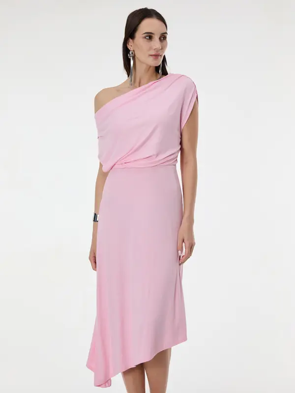 Orsay Svetlo roza ženska midi obleka ORSAY