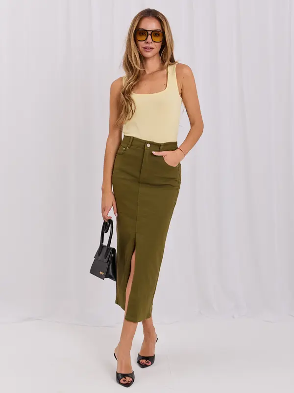 RUE PARIS Svetlo rumen osnovni top