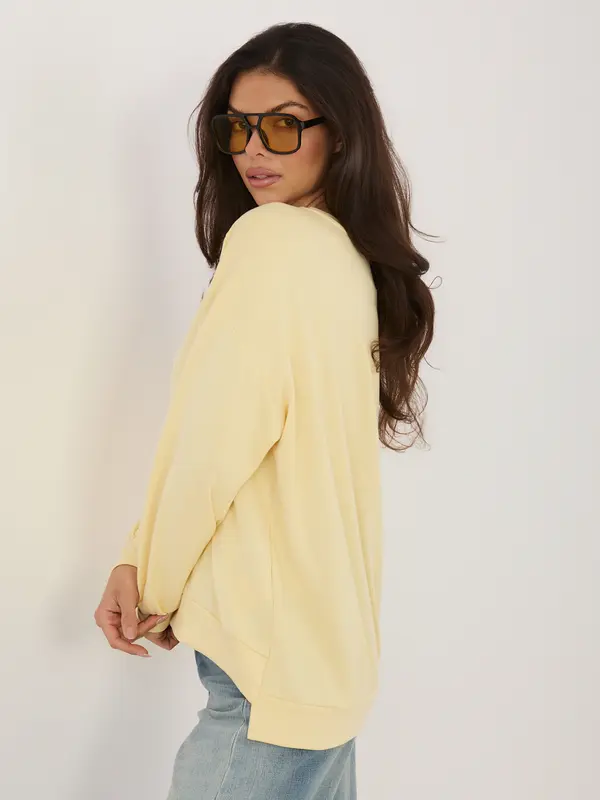 RUE PARIS Svetlo rumen oversized pulover RUE PARIS