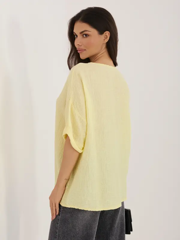 Italy Moda Svetlo rumena bluza