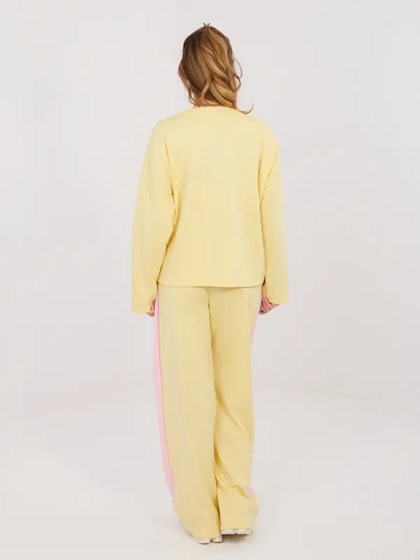 RUE PARIS Svetlo rumena trenirka z pentljo