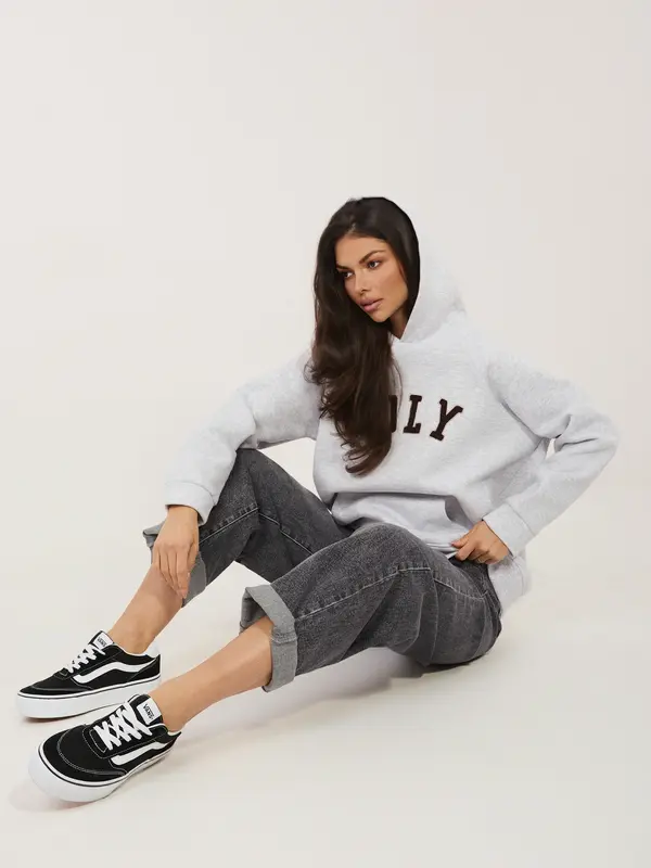 RUE PARIS Svetlo siva prevelika jopa