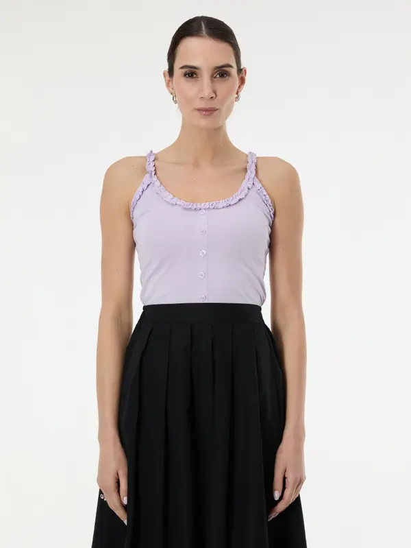 Orsay Svetlo vijolična ženska majica brez rokavov ORSAY