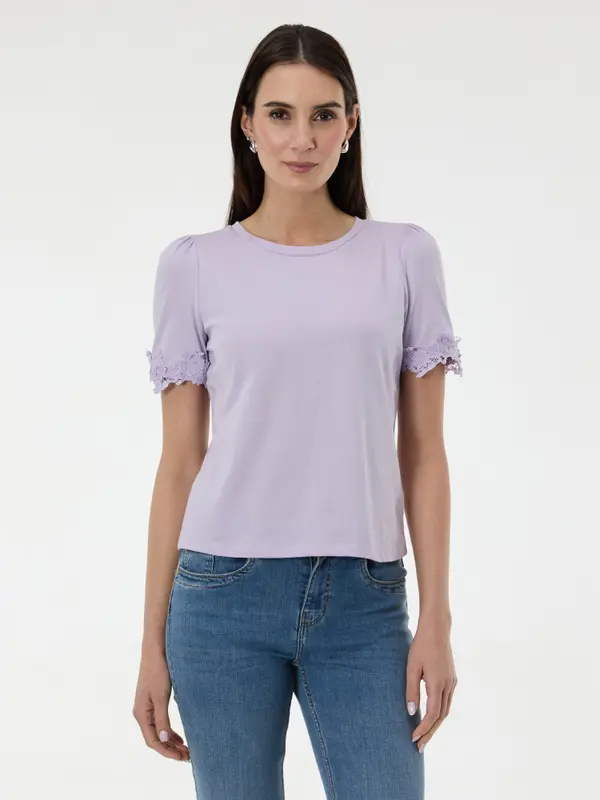 Orsay Svetlo vijolična ženska majica s kratkimi rokavi ORSAY