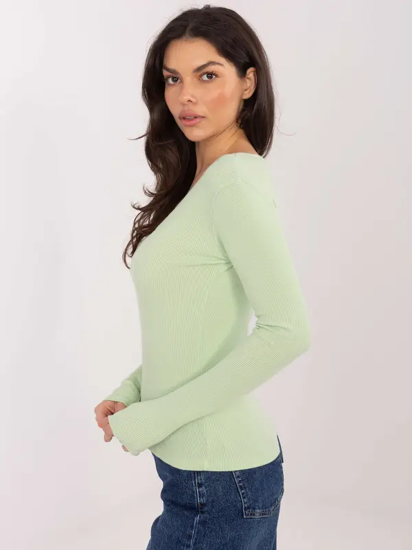 Factory Price Svetlo zelena bluza z dolgimi rokavi