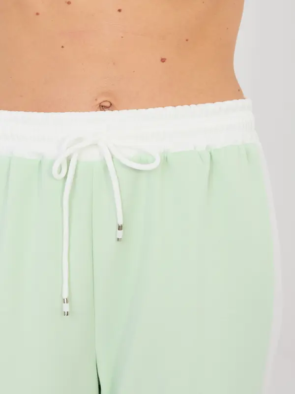 RUE PARIS Svetlo zelena ženska obleka