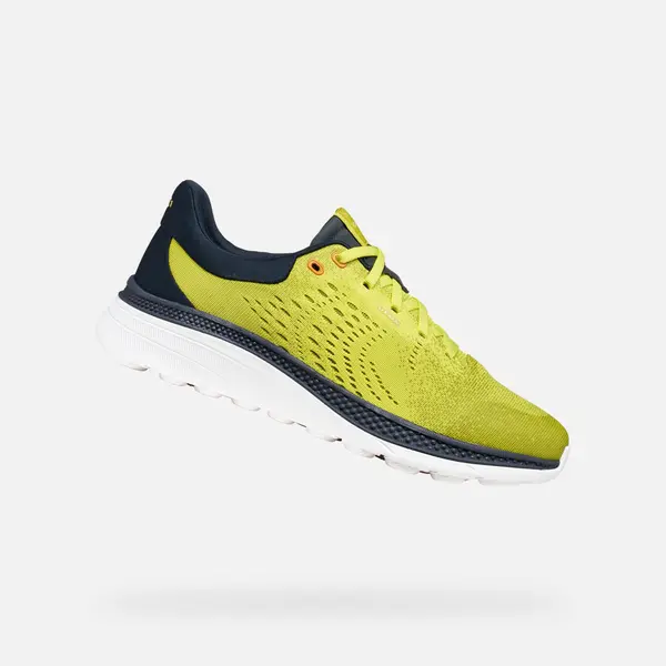 GEOX Svetlo zelene moške superge Geox Spherica Actif X1