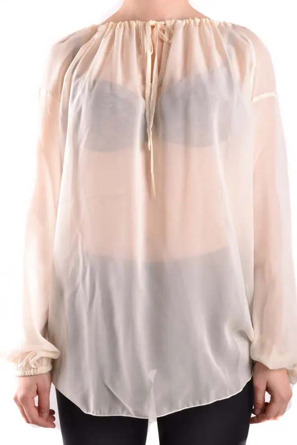 Dondup Svilena bluza Dondup z dolgimi rokavi