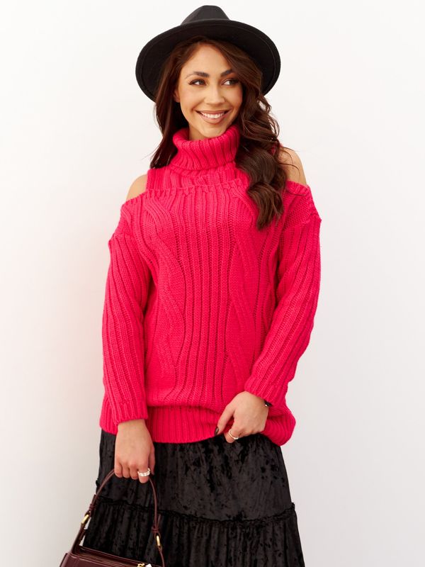 By o la la Sweater amaranth By la la cxp1176.amaranth