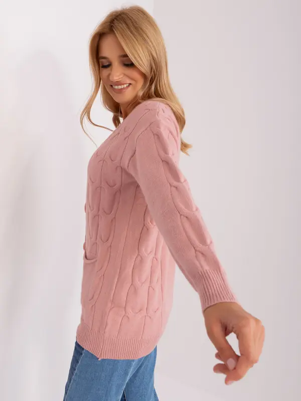 Wool Fashion Italia Sweater-AT-SW-2241.36P-Light Pink