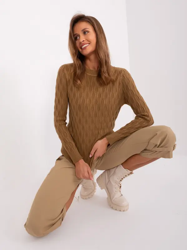 Wool Fashion Italia Sweater-AT-SW-2324-2.68-light brown