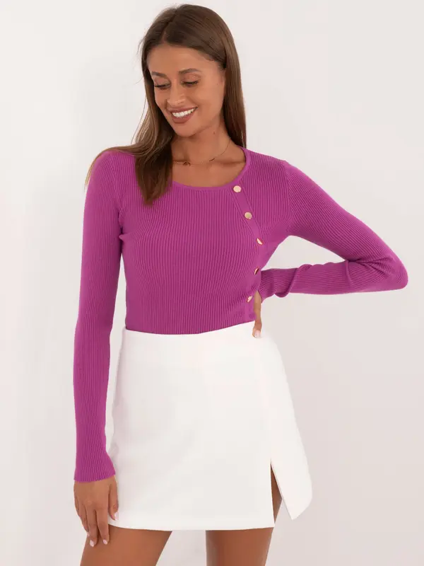 Wool Fashion Italia Sweater-AT-SW-2332-2.65-dark purple