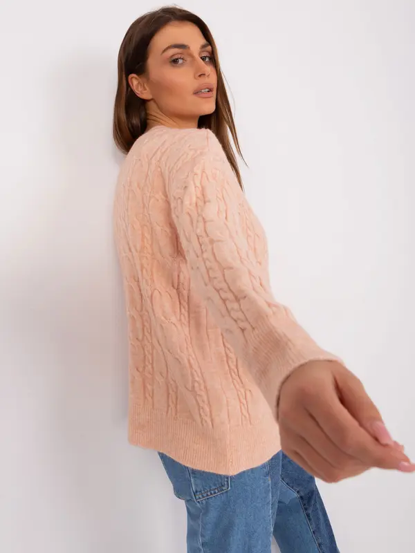 Wool Fashion Italia Sweater-AT-SW-2335-1.68P-Peach