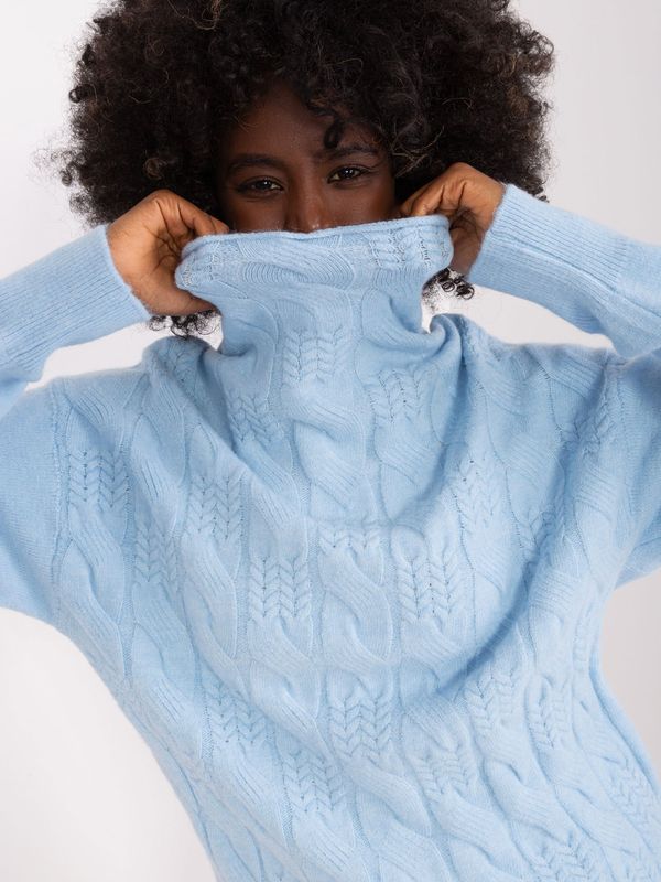 Wool Fashion Italia Sweater-AT-SW-23401.97P-cyan