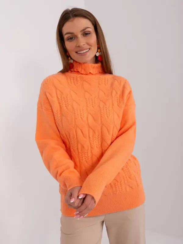 Wool Fashion Italia Sweater-AT-SW-23401.97P-Light Orange