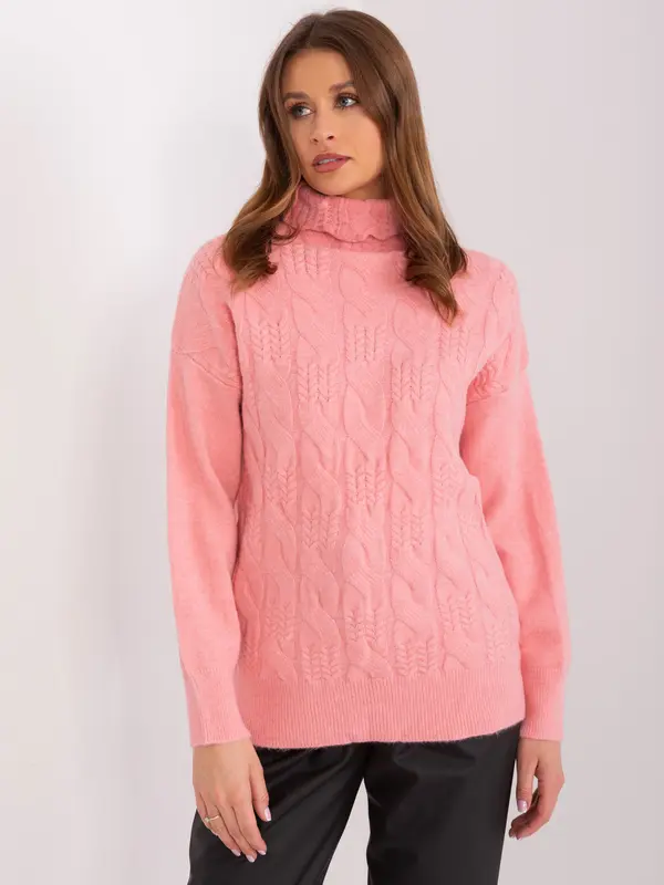 Wool Fashion Italia Sweater-AT-SW-23401.97P-salmon