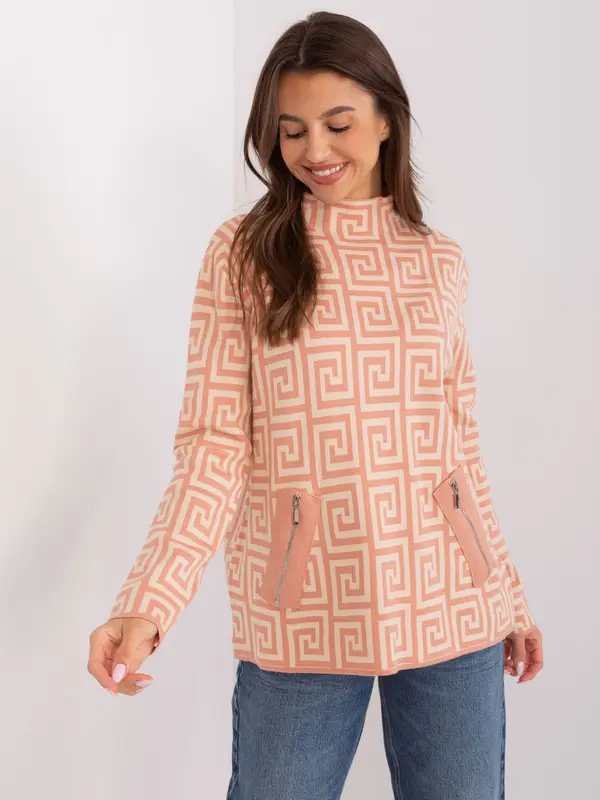 Wool Fashion Italia Sweater-AT-SW-2341.00P-Peach