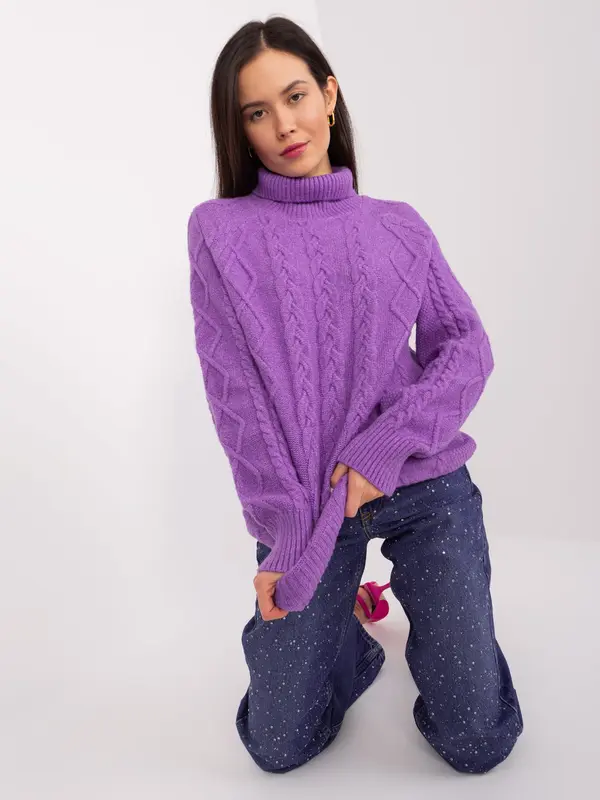 Wool Fashion Italia Sweater-AT-SW-2355-2.19P-purple