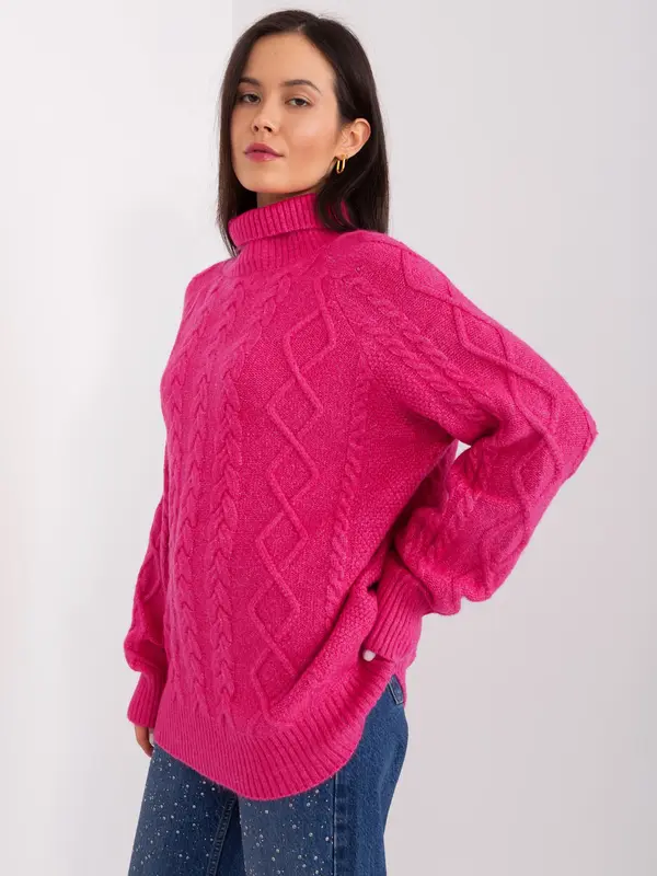 Wool Fashion Italia Sweater-AT-SW-2355-2.30X-Fuchsia