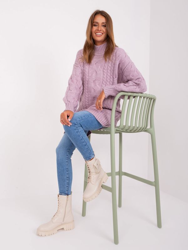 Wool Fashion Italia Sweater-AT-SW-2367-1.35P-Light Purple