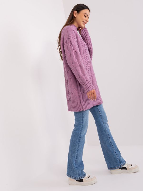 Wool Fashion Italia Sweater-AT-SW-2367-1.35P-purple