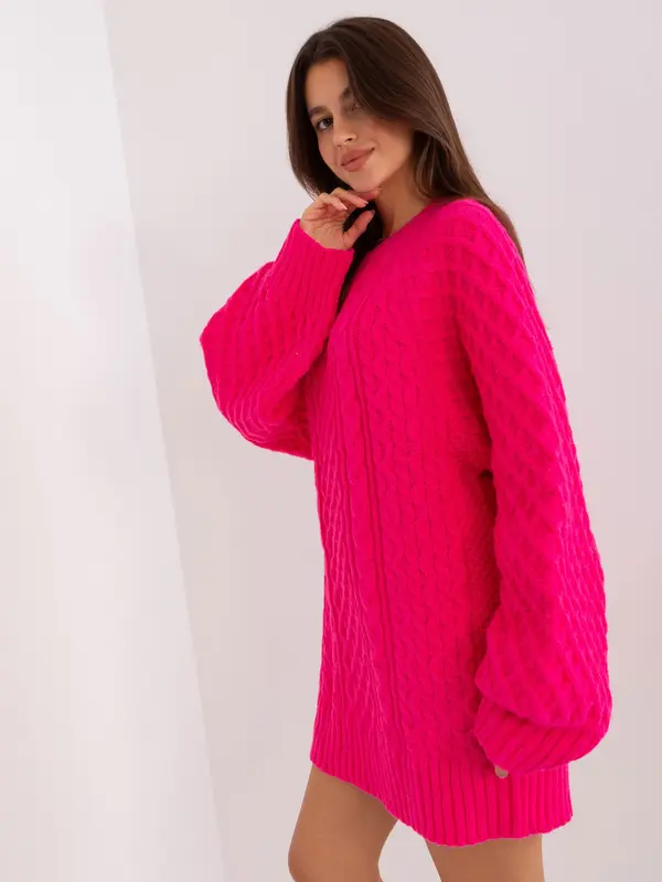 Wool Fashion Italia Sweater-AT-SW-2367-2.64P-Fuchsia