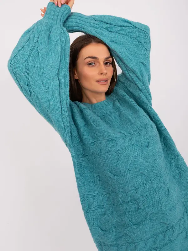 Wool Fashion Italia Sweater-AT-SW-2367.76P-Turquoise