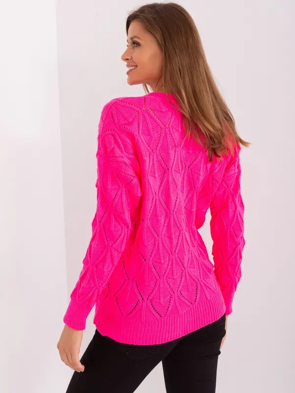 BADU Sweater-BA-SW-8035-1.22P-fluo pink
